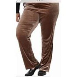 Isaac Mizhari Live! Velvet Straight Leg Pants - Tall Plus